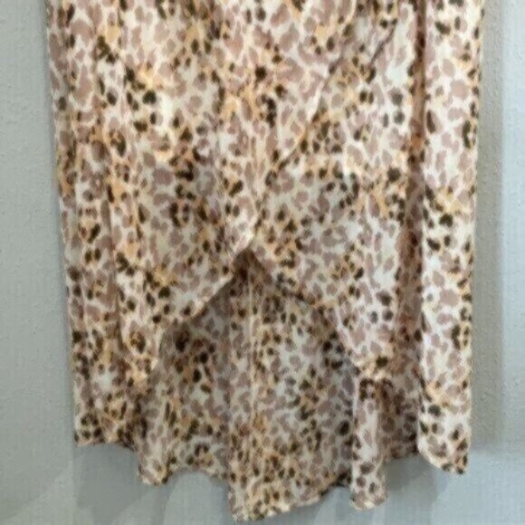 EVRI Animal Print Boho Contemporary Neutral Midi High Low Dress - Picture 8 of 11